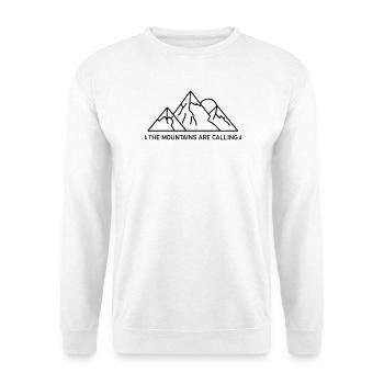 Les montagnes appellent - Sweat-shirt Unisexe - blanc - Devant