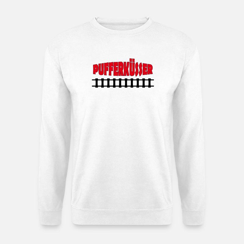 PUFFERKÜSSER - Unisex Sweatshirt - white