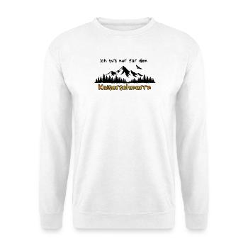 Dicton de randonnée des montagnes Kaiserschmarrn - Sweat-shirt Unisexe - blanc - Devant