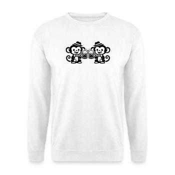 Monkey Beer Team - Unisex Sweatshirt - white - Front