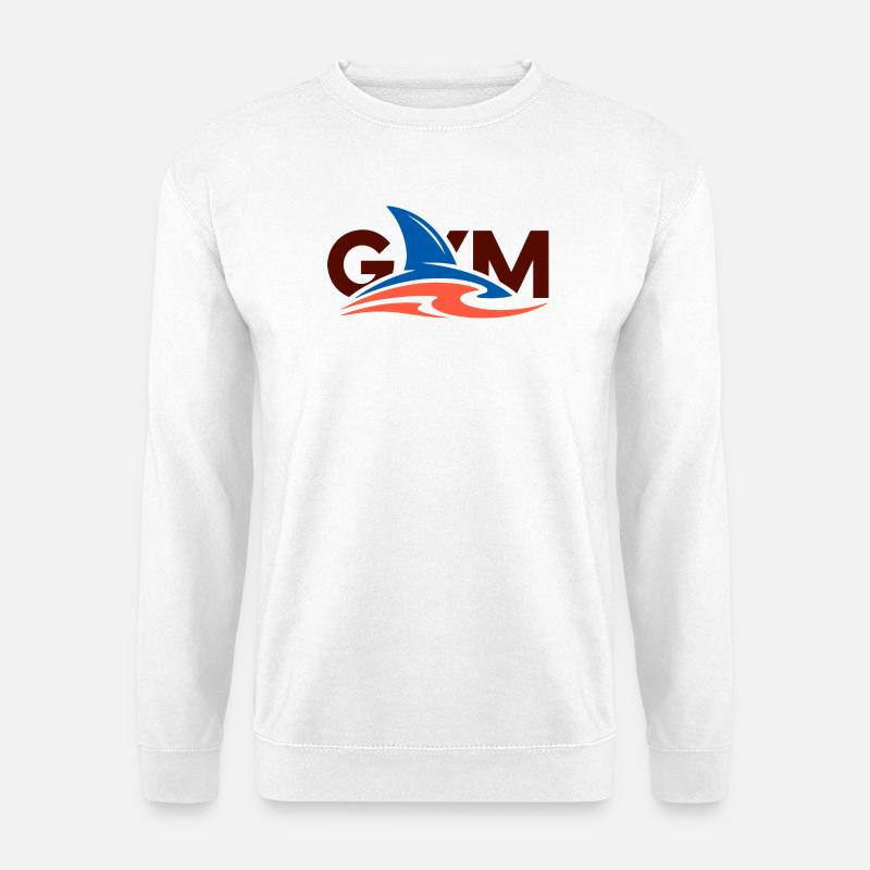 Wave Crest Gym-Logo - Unisex Pullover - Weiß