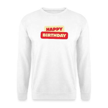 Bon anniversaire - Sweat-shirt Unisexe - blanc - Devant