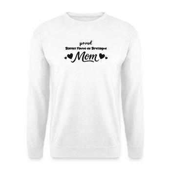  Stolze Basset Bleu Mutter, Fahlgelber - Unisex Pullover - Weiß - Vorne