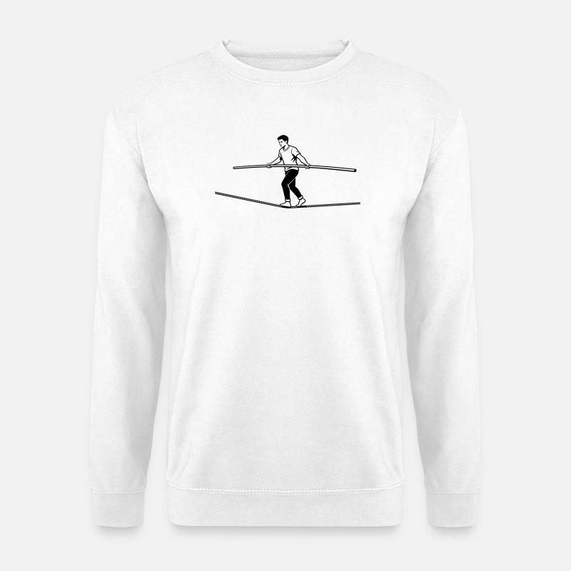 Slacklining - Unisex Pullover - Weiß