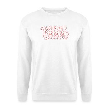 3333 est le numéro - Sweat-shirt Unisexe - blanc - Devant