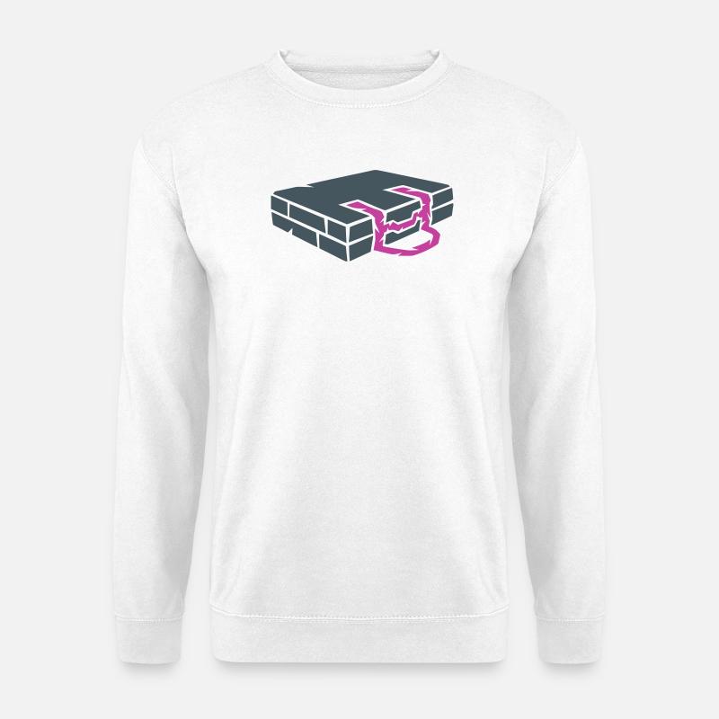 Bouldering Mat Crash Pad Climbing - Unisex Sweatshirt - white