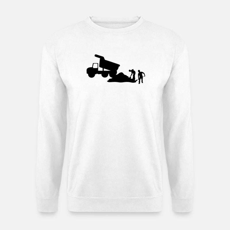 Équipe de construction – Équipe d’excavation - Sweat-shirt Unisexe - blanc
