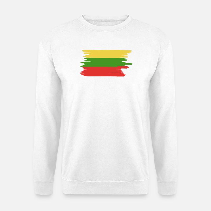 Lithuania Flag - Unisex Sweatshirt - white