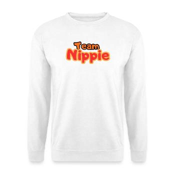 Team Nippie - Unisex Pullover - Weiß - Vorne