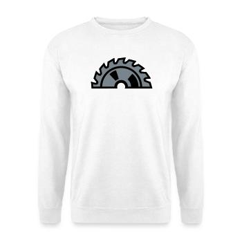 Kreissaegeblatt Halb Logo - Unisex Pullover - Weiß - Vorne
