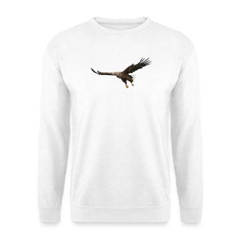 Seeadler Haliaeetus Albicilla Adler - Unisex Pullover - Weiß - Vorne - Alina (178cm) & Michal (187cm)
