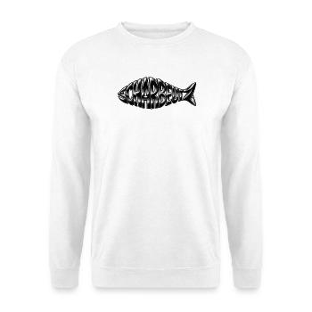 Scharbeutz schwarz - Unisex Pullover - Weiß - Vorne - Alina (178cm) & Michal (187cm)