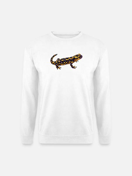 Leuchtender Flecken Salamander - Unisex Pullover - Weiß