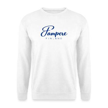 Tampere - Finland - Finnland - Suomi Skandinavien - Unisex Pullover - Weiß - Vorne - Alina (178cm) & Michal (187cm)