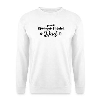  Das Leben Ist Besser Mit Meinem Springer - Unisex Pullover - Weiß - Vorne - Alina (178cm) & Michal (187cm)