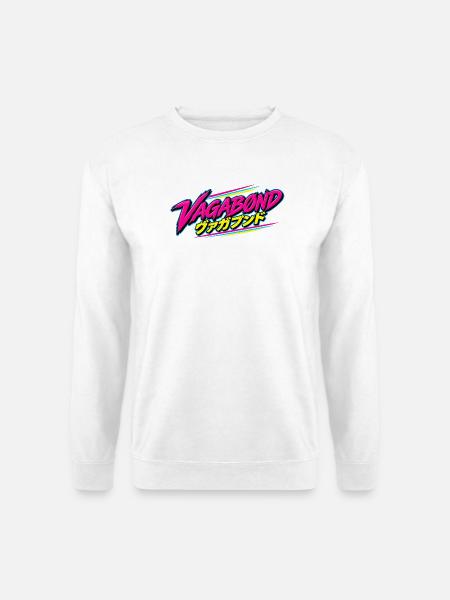Vagabond Neon Retro Schriftzug - Unisex Pullover - Weiß