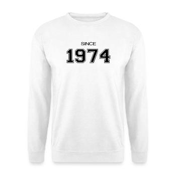 cadeau d'anniversaire 1974 - Sweat-shirt Unisexe - blanc - Devant