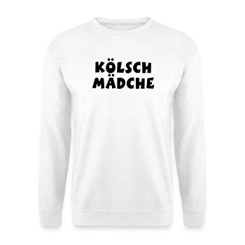 Kölsch Mädche - Ein Mädchen aus Köln - Unisex Pullover - Weiß - Vorne
