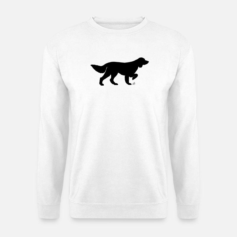 Deutsch Langhaar - Unisex Pullover - Weiß