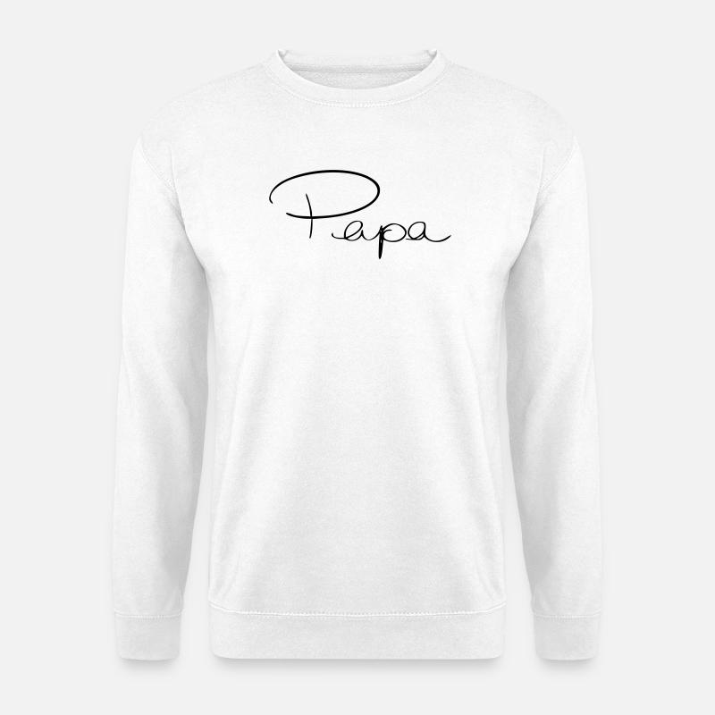 Papa - Unisex Pullover - Weiß