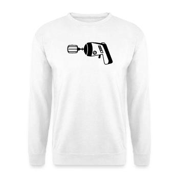 Phaser meets Mixer – Funny Geek & Cook - Sweat-shirt Unisexe - blanc - Devant