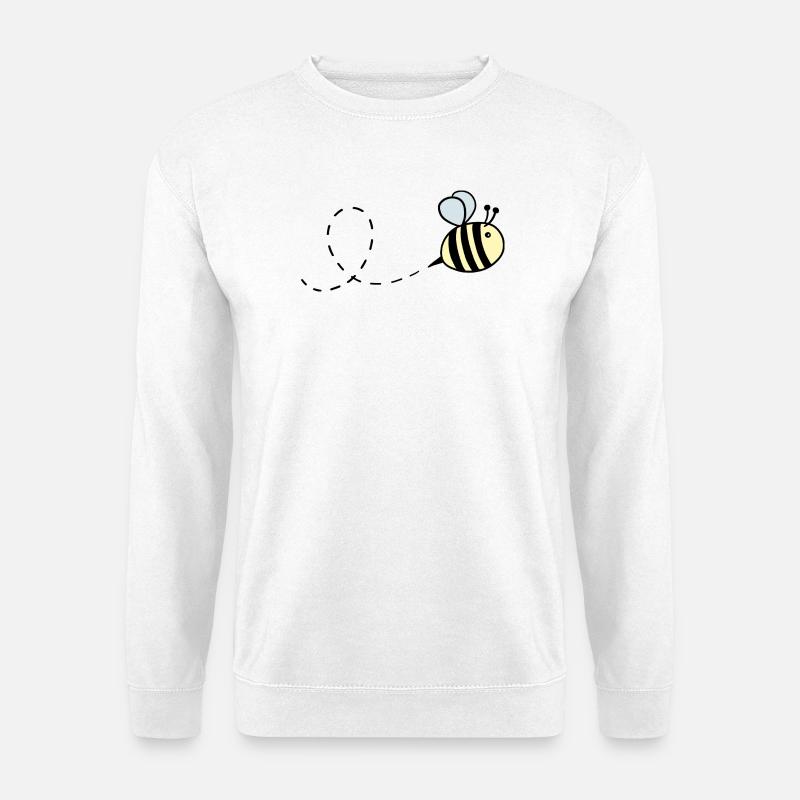 Hummel pastell fliegend - Unisex Pullover - Weiß