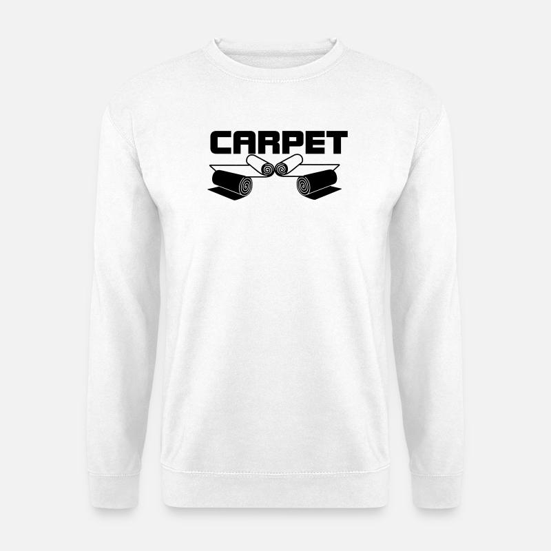 Carpet rolls logo - Unisex Sweatshirt - white