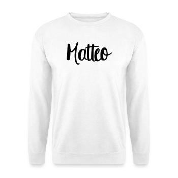 Matteo - Sweat-shirt Unisexe - blanc - Devant