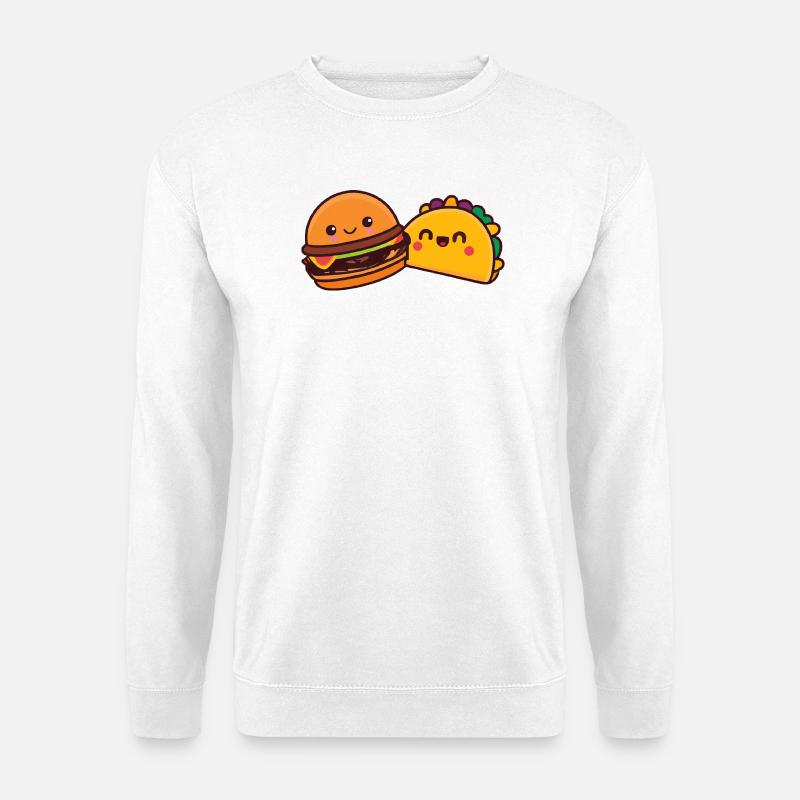 Burger und Döner - Unisex Pullover - Weiß