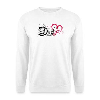 Dad Papa Vatertag Tattoo - Unisex Pullover - Weiß - Vorne