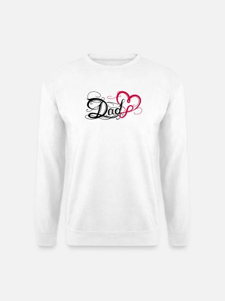 Dad Daddy Father's Day Tattoo - Unisex Sweatshirt - white