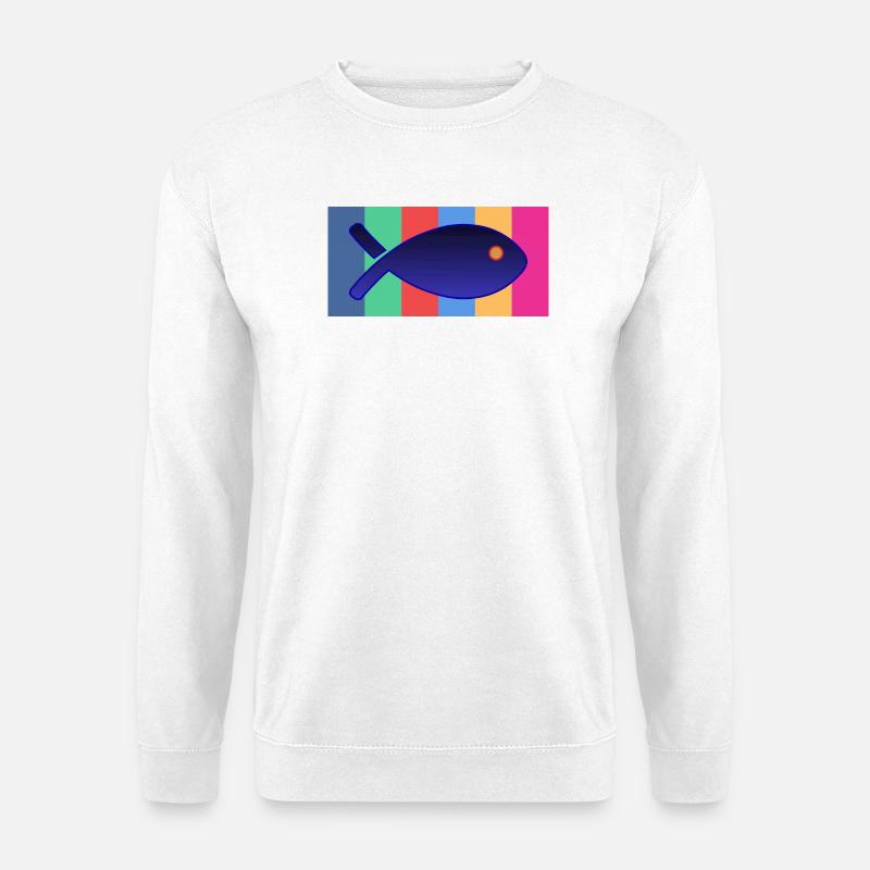 Fisch - Unisex Pullover - Weiß