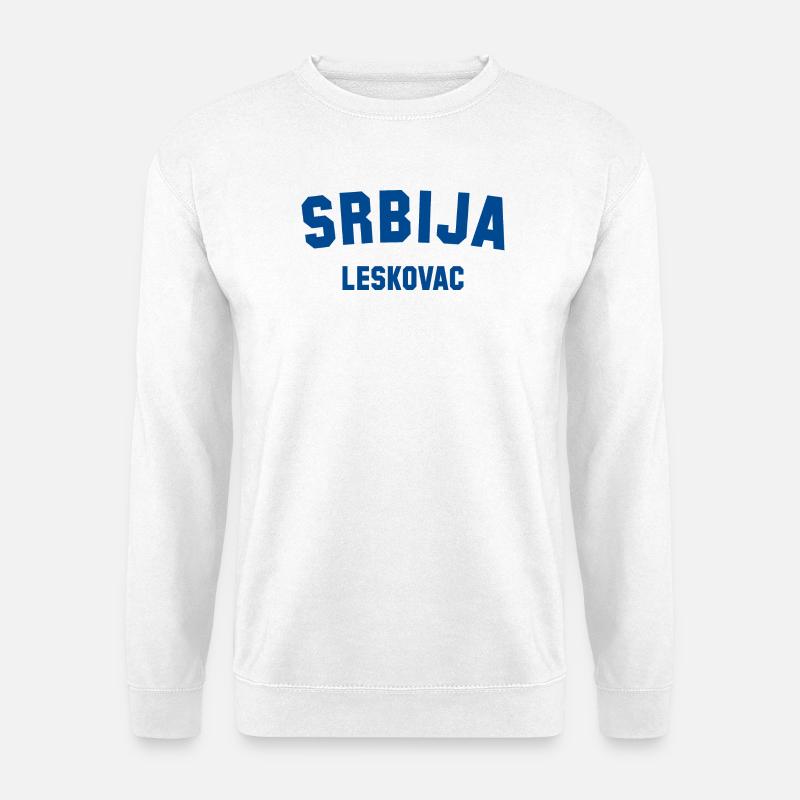 LESKOVAC Srbija Serbia - Unisex Pullover - Weiß