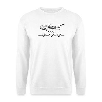 Walhai - Eleganz der Meere | Mind . Ocean . Nature - Unisex Pullover - Weiß - Vorne