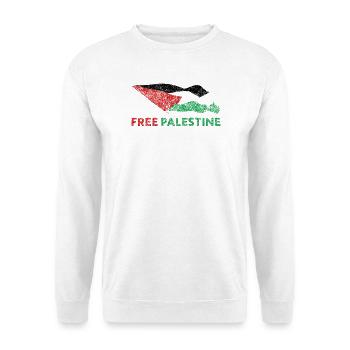 Palestine libre - Sweat-shirt Unisexe - blanc - Devant