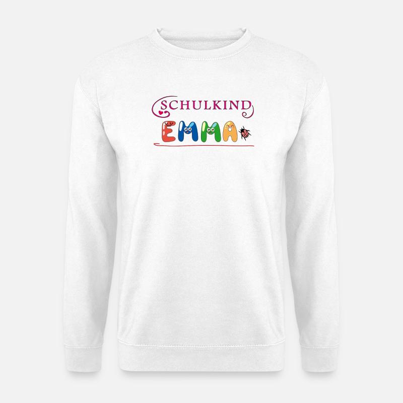 Schulkind Emma - Unisex Pullover - Weiß
