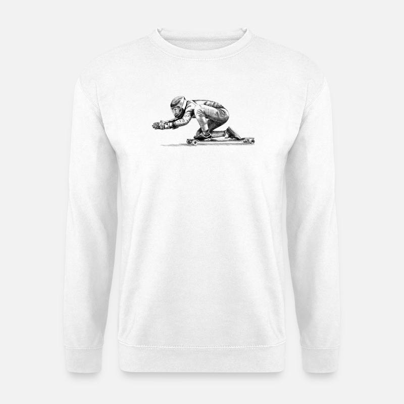 Longboard  - Unisex Pullover - Weiß