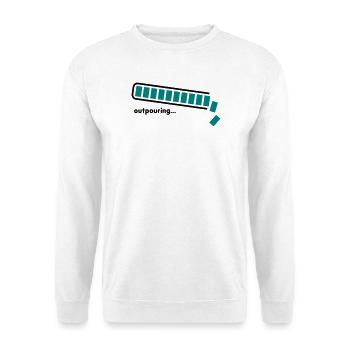épanchement - Sweat-shirt Unisexe - blanc - Devant