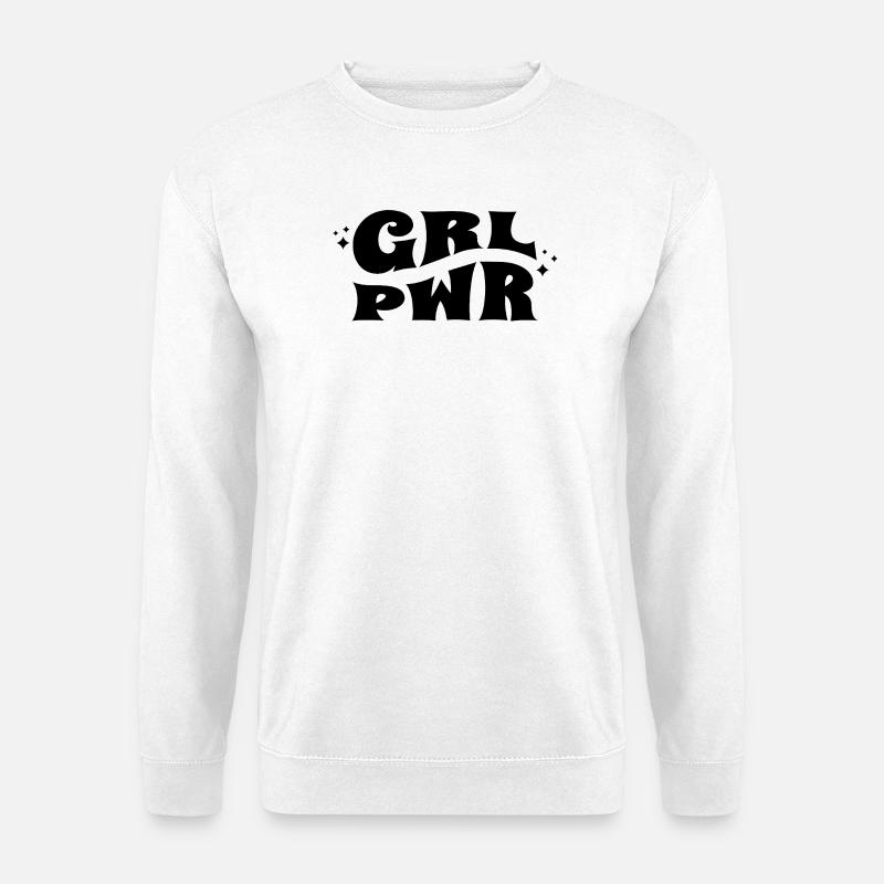 GRL PWR Feminine Style - Unisex Pullover - Weiß