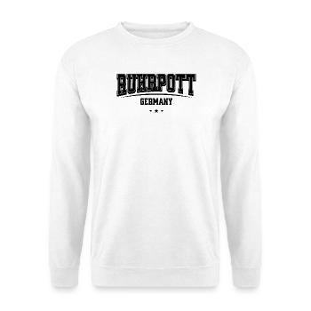 Esquisse de frappe Ruhrpott Heimat Design - Sweat-shirt Unisexe - blanc - Devant