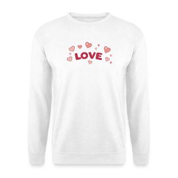 Love and Sweet Hearts Cartoon - Unisex Sweatshirt - white - Front