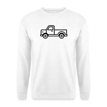 Lkw - Unisex Pullover - Weiß - Vorne