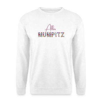 Tout n’importe quoi - confettis - vocabulaire - Sweat-shirt Unisexe - blanc - Devant