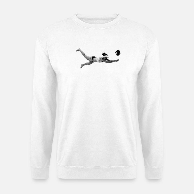 Beachvolleyball - Unisex Pullover - Weiß
