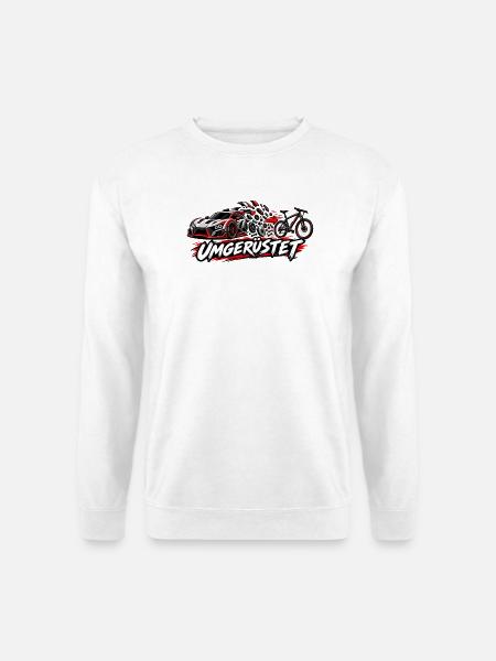 Vom Auto Aufs Fahrrad - Unisex Pullover - Weiß