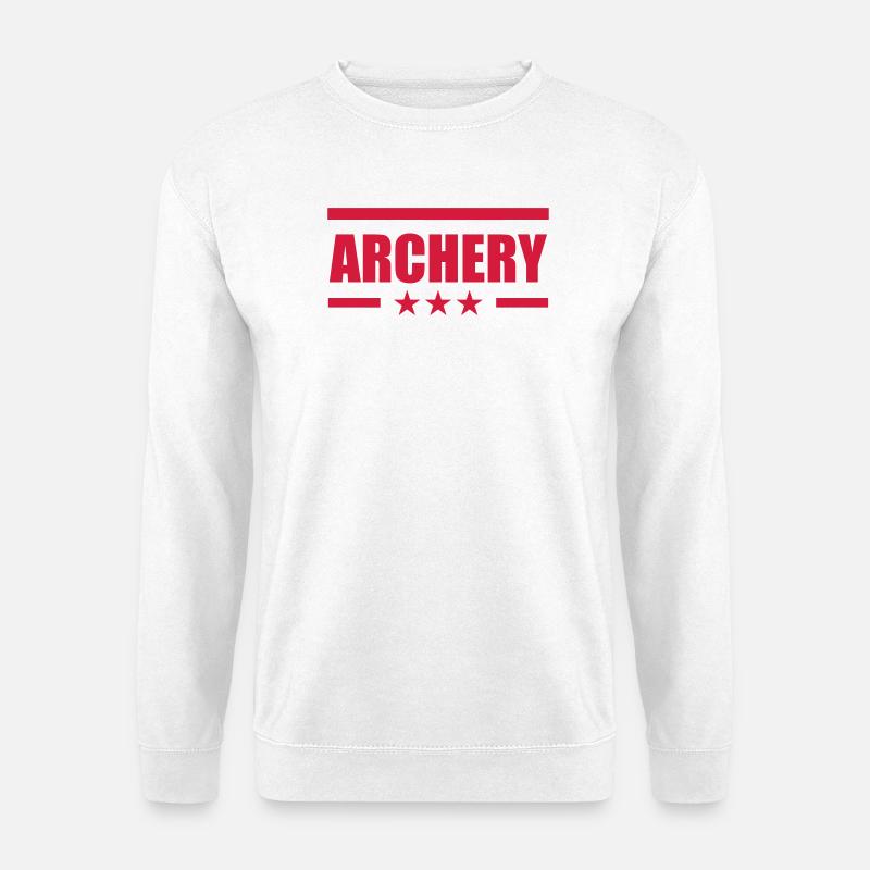 Archery / Bogenschießen / Tir à l'arc - Unisex Sweatshirt - white