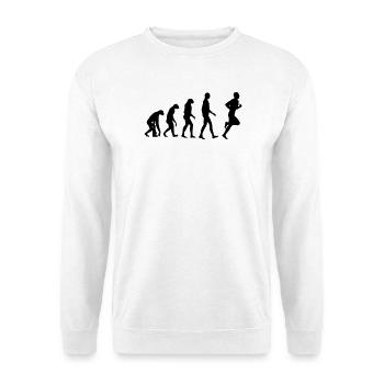 Laufen / Running / Jogging / Joggen / Marathon - Unisex Pullover - Weiß - Vorne