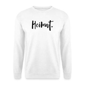 Heimat Herz Liebe Zuhause - Unisex Pullover - Weiß - Vorne