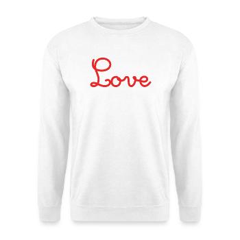 HEART. HEARTS. VALENTINE'S DAY. LOVE. LOVE. COUPLE. - Unisex Sweatshirt - white - Front