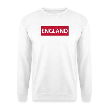 English Text and Flag Design - Unisex Sweatshirt - white - Front